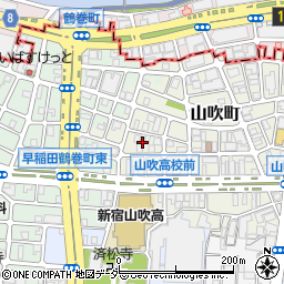 東京都新宿区山吹町340周辺の地図