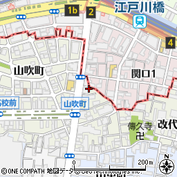 東京都新宿区山吹町261周辺の地図