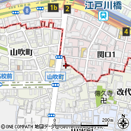 東京都新宿区山吹町261周辺の地図