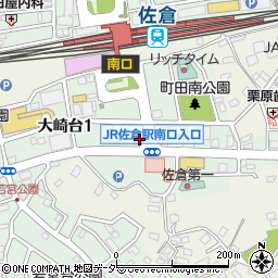 京葉銀行佐倉支店周辺の地図
