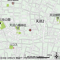 東京都杉並区天沼周辺の地図