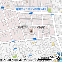 篠崎コミュニティ会館周辺の地図