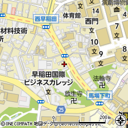 東京麺珍亭本舗 西早稲田店周辺の地図