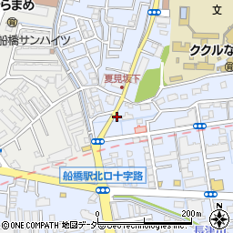 滝口ふとん店夏見坂下店周辺の地図