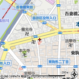 千寿司吾妻橋店周辺の地図