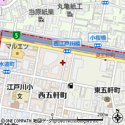 東京都新宿区西五軒町12-13周辺の地図