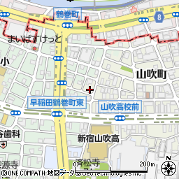 東京都新宿区山吹町352周辺の地図