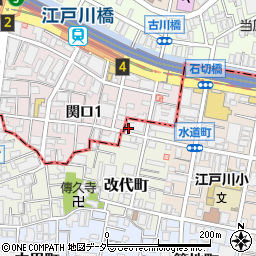 東京都新宿区改代町28周辺の地図