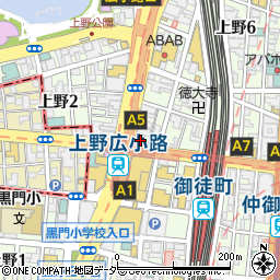 マツモトキヨシ上野広小路店周辺の地図