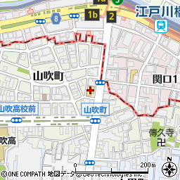 デニーズ新宿山吹町店周辺の地図