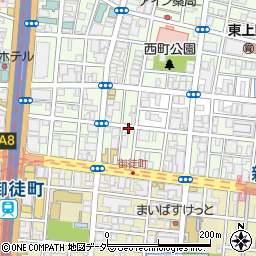 東京都台東区東上野1丁目周辺の地図