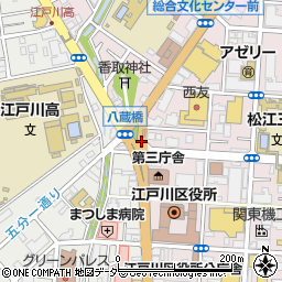 ローソン江戸川中央一丁目店周辺の地図