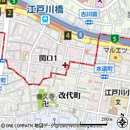 東京都文京区関口1丁目15-2周辺の地図
