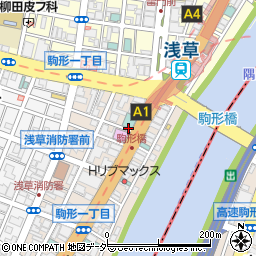 PNP浅草駅前【機械式 / ハイルーフ不可】7:00～21:45周辺の地図