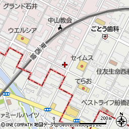千葉県船橋市二子町620周辺の地図