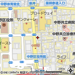 中野駅前ごんどう泌尿器科周辺の地図