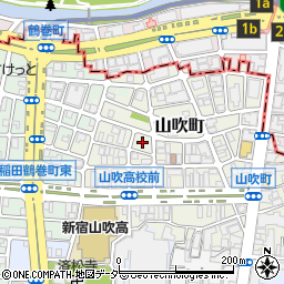 東京都新宿区山吹町349周辺の地図