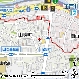 東京都新宿区山吹町345周辺の地図