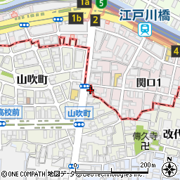 東京都新宿区山吹町258周辺の地図