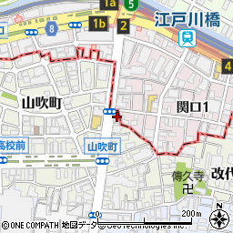 東京都新宿区山吹町258周辺の地図