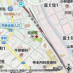 山梨県韮崎市中央町6-3周辺の地図