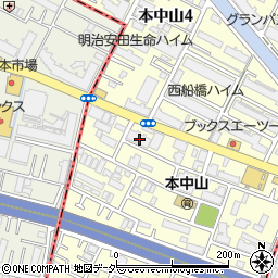 千葉県船橋市本中山5丁目9-15周辺の地図