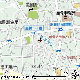東京都江戸川区鹿骨1丁目33周辺の地図