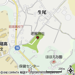 老尾神社周辺の地図