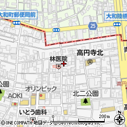 高円寺接骨院周辺の地図