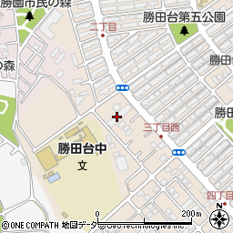 NPO法人ユーアイやちよ勝田台周辺の地図