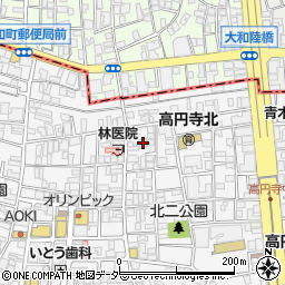 ガーデンパレス高円寺周辺の地図