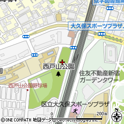 西戸山公園トイレ１周辺の地図