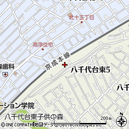 カギ屋さん２４　千葉県・八千代市店周辺の地図