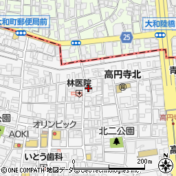 マリオン高円寺周辺の地図