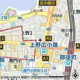 鳥貴族　上野広小路店周辺の地図
