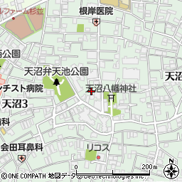荻窪ガーデンハウス１号館周辺の地図