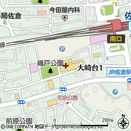 千葉興業銀行ライフ佐倉店 ＡＴＭ周辺の地図