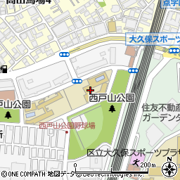 東京都新宿区百人町4丁目3周辺の地図