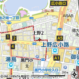 ミートハウス 上野店周辺の地図