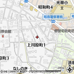 東京都昭島市上川原町1丁目14周辺の地図