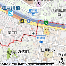 東京都文京区関口1丁目16周辺の地図