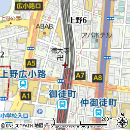 アンクル　上野店周辺の地図