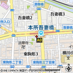 東日本銀行吾妻橋支店周辺の地図