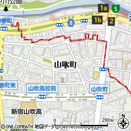 東京都新宿区山吹町360周辺の地図