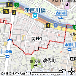 東京都文京区関口1丁目13-4周辺の地図