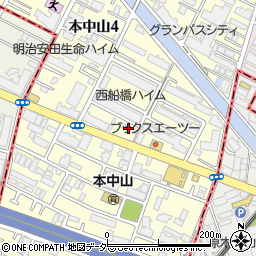千葉県船橋市本中山4丁目4-10周辺の地図