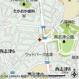 セブンイレブン佐倉西志津６丁目店周辺の地図