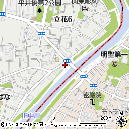 平井橋際公衆トイレ周辺の地図
