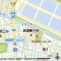 武蔵野市立第六中学校周辺の地図