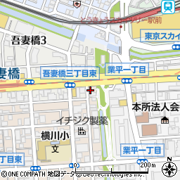 まち歩きトイレ業平橋周辺の地図